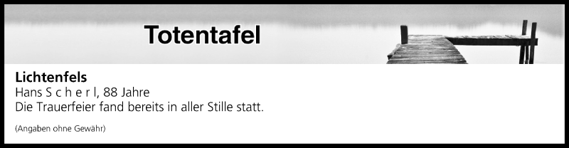  Traueranzeige für Totentafel vom 26.10.2018 vom 26.10.2018 aus MGO