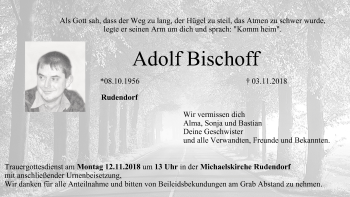Anzeige von Adolf Bischoff von MGO