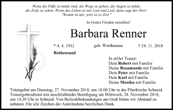 Anzeige von Barbara Renner von MGO