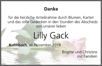 Anzeige von Lilly Gack von MGO