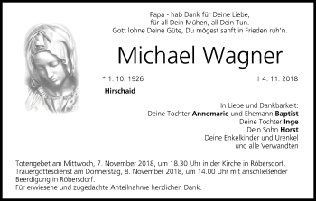 Anzeige von Michael Wagner von MGO