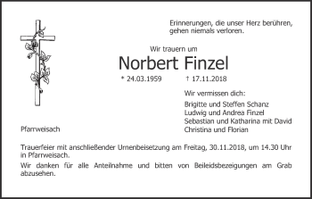 Anzeige von Norbert Finzel von MGO