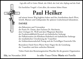 Anzeige von Paul Heilker von MGO