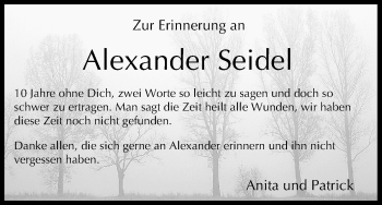 Anzeige von Alexander Seidel von MGO