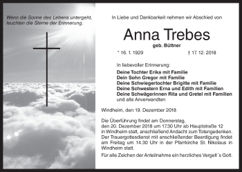 Anzeige von Anna Trebes von MGO