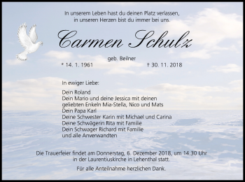 Anzeige von Carmen Schulz von MGO