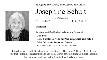 Anzeige von Josephine Schult von MGO