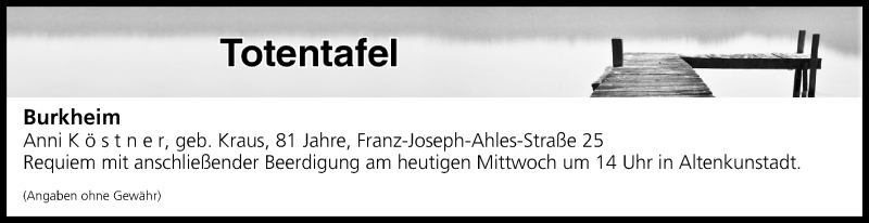  Traueranzeige für Totentafel vom 05.12.2018 vom 05.12.2018 aus MGO