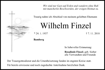Anzeige von Wilhelm Finzel von MGO