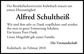 Anzeige von Alfred Schultheiß von MGO
