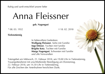 Anzeige von Anna Fleissner von MGO