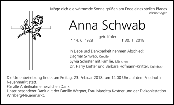 Anzeige von Anna Schwab von MGO