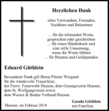 Anzeige von Eduard Güthlein von MGO