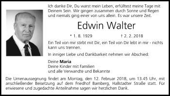 Anzeige von Edwin Walter von MGO