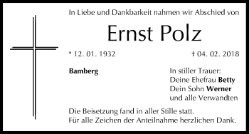 Anzeige von Ernst Polz von MGO