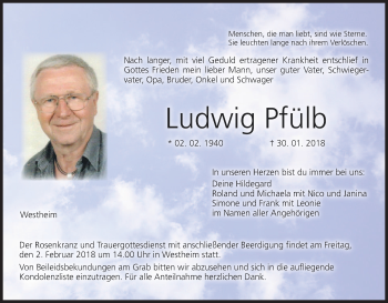 Anzeige von Ludwig Pfülb von MGO