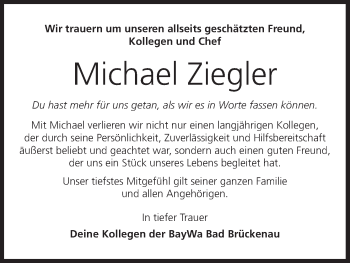 Anzeige von Michael Ziegler von MGO
