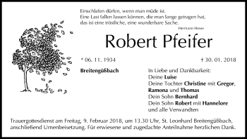 Anzeige von Robert Pfeifer von MGO