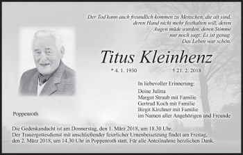 Anzeige von Titus Kleinhenz von MGO