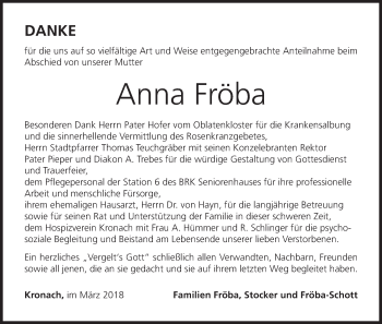 Anzeige von Anna Fröba von MGO