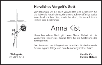 Anzeige von Anna Kist von MGO