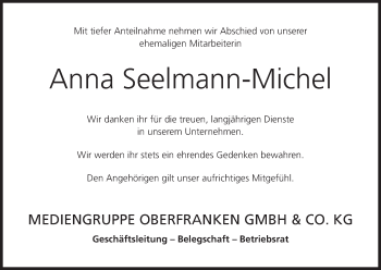 Anzeige von Anna Seelmann-Michel von MGO
