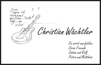 Anzeige von Christian Wächtler von MGO