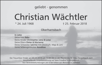 Anzeige von Christian Wächtler von MGO
