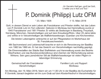 Anzeige von Dominik Lutz von MGO