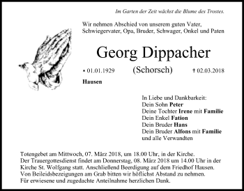 Anzeige von Georg Dippacher von MGO
