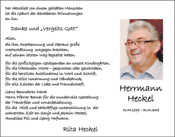 Anzeige von Herrmann Heckel von MGO