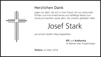 Anzeige von Josef Stark von MGO