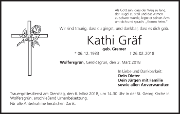 Anzeige von Kathi Gräf von MGO