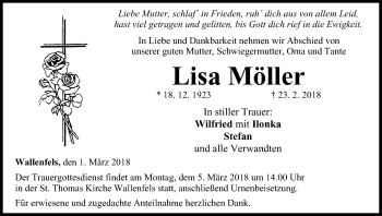 Anzeige von Lisa Möller von MGO