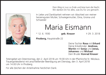 Anzeige von Maria Eismann von MGO