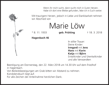 Anzeige von Marie Löw von MGO