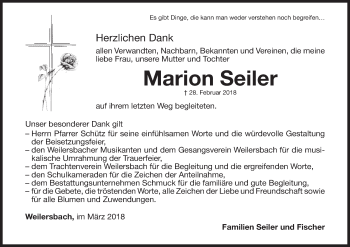 Anzeige von Marion Seiler von MGO