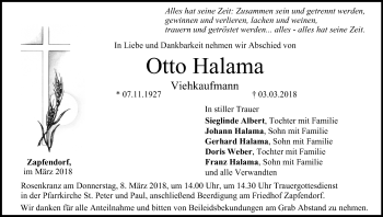 Anzeige von Otto Halama von MGO