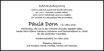 Anzeige von Paula Dorn von MGO