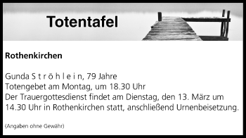 Anzeige von Totentafel vom 10.03.2018 von MGO