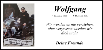 Anzeige von Wolfgang  von MGO