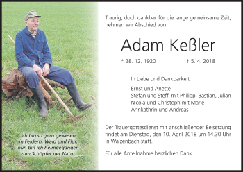Anzeige von Adam Keßler von MGO