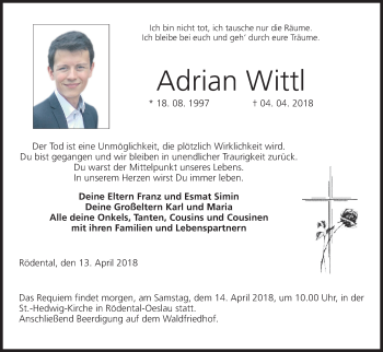 Anzeige von Adrian Wittl von MGO