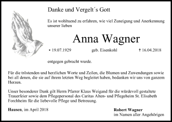 Anzeige von Anna Wagner von MGO