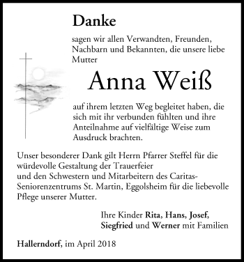 Anzeige von Anna Weiß von MGO