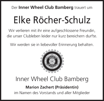 Anzeige von Elke Röcher-Schulz von MGO