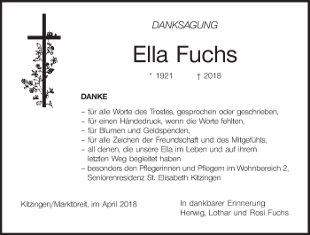 Anzeige von Ella Fuchs von MGO