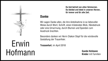 Anzeige von Erwin Hofmann von MGO