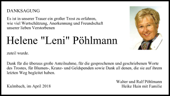 Anzeige von Helene Pöhlmann von MGO