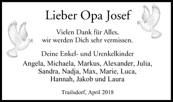 Anzeige von Josef  von MGO